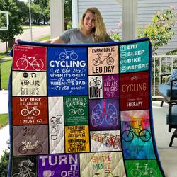 Cycling Quilt Blanket Dhc1501513Vt and Home Decor