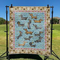 Dachshund 01 DHCKL0909 Quilt Blanket and Home Decor
