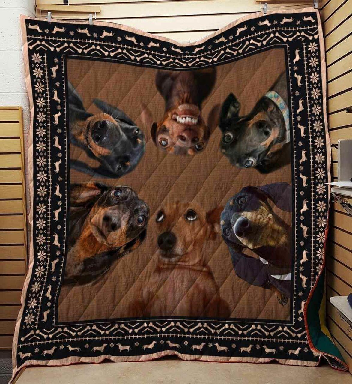 Dachshund 03 Blanket Th10072019 Quilt and Home Decor