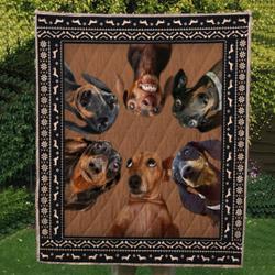 Dachshund 03 Ndq0213 Quilt  Quilt and Home Decor