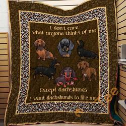 Dachshund 09 Blanket TH10072019 Quilt and Home Decor