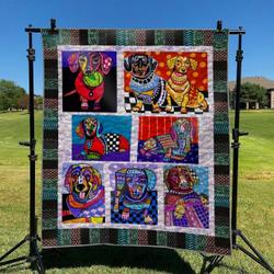 Dachshund 2 DHCCNA0909 Quilt Blanket and Home Decor