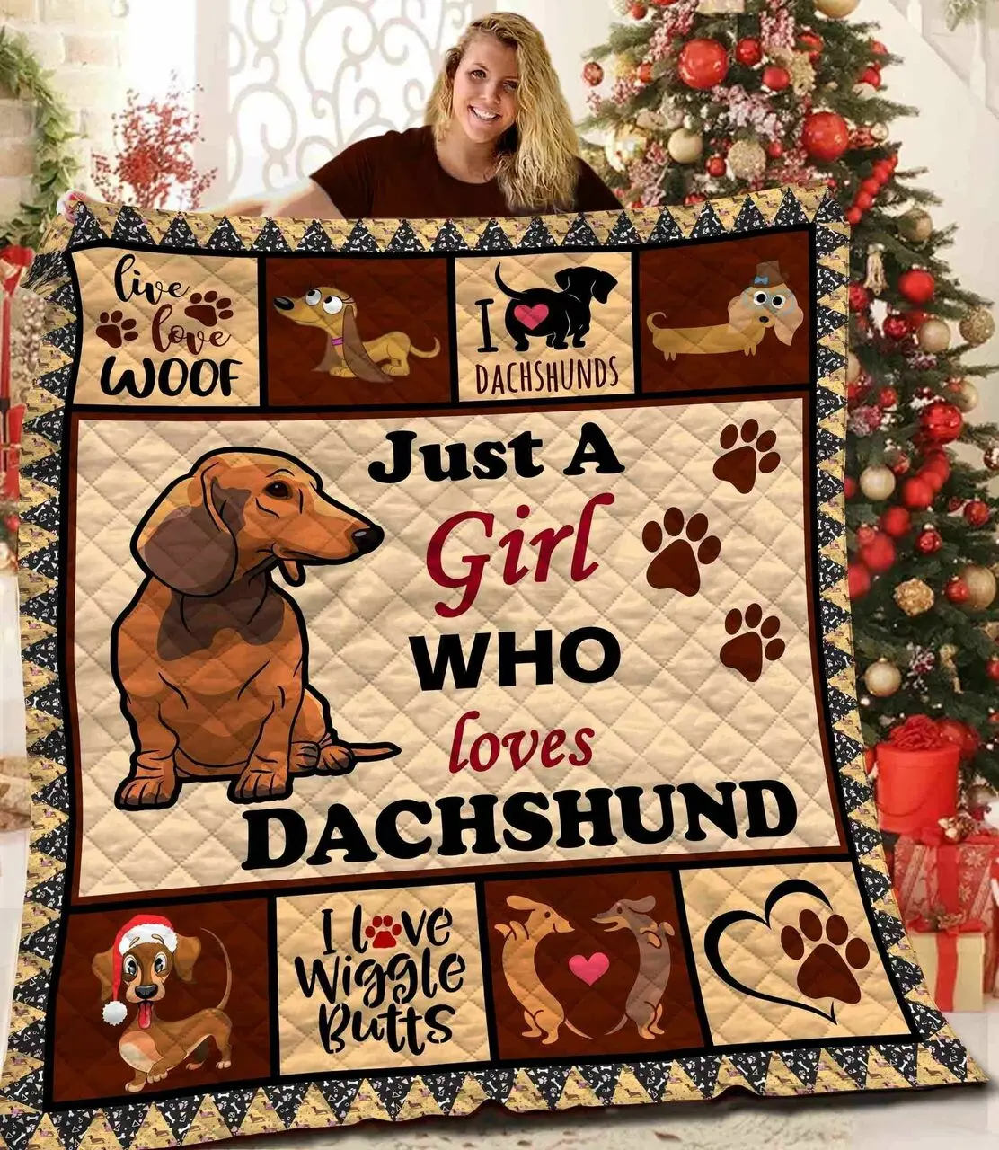 Dachshund Bbb041107Nb Quilt Blanket and Home Decor