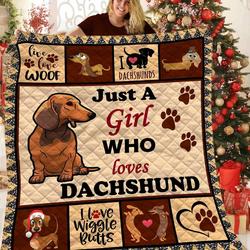 Dachshund Bbb041107Nb Quilt Blanket and Home Decor