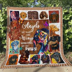 Dachshund BI180701B TBG Quilt Blanket and Home Decor