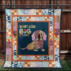 Dachshund Big Heart Quilt Blanket Dhc04012072Dd and Home Decor