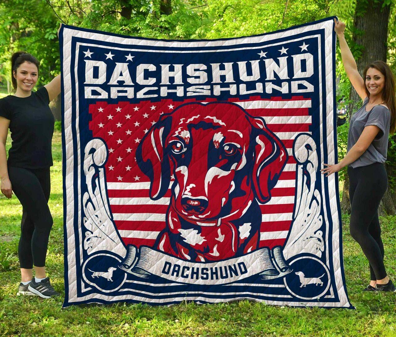 Dachshund Blanket Th1709 Quilt and Home Decor