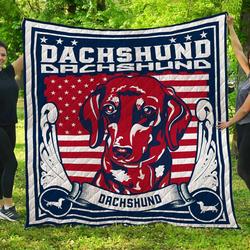 Dachshund Blanket Th1709 Quilt and Home Decor