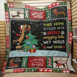 Dachshund Christmas Hur Quilt Cysifo and Home Decor