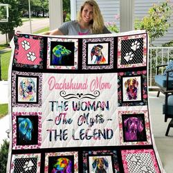 Dachshund Cl09100095Mdq Quilt Blanket and Home Decor