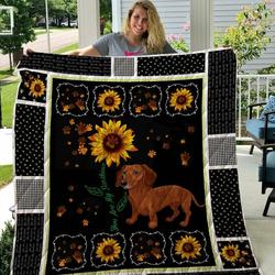 Dachshund Cl09100096Mdq Quilt Blanket and Home Decor