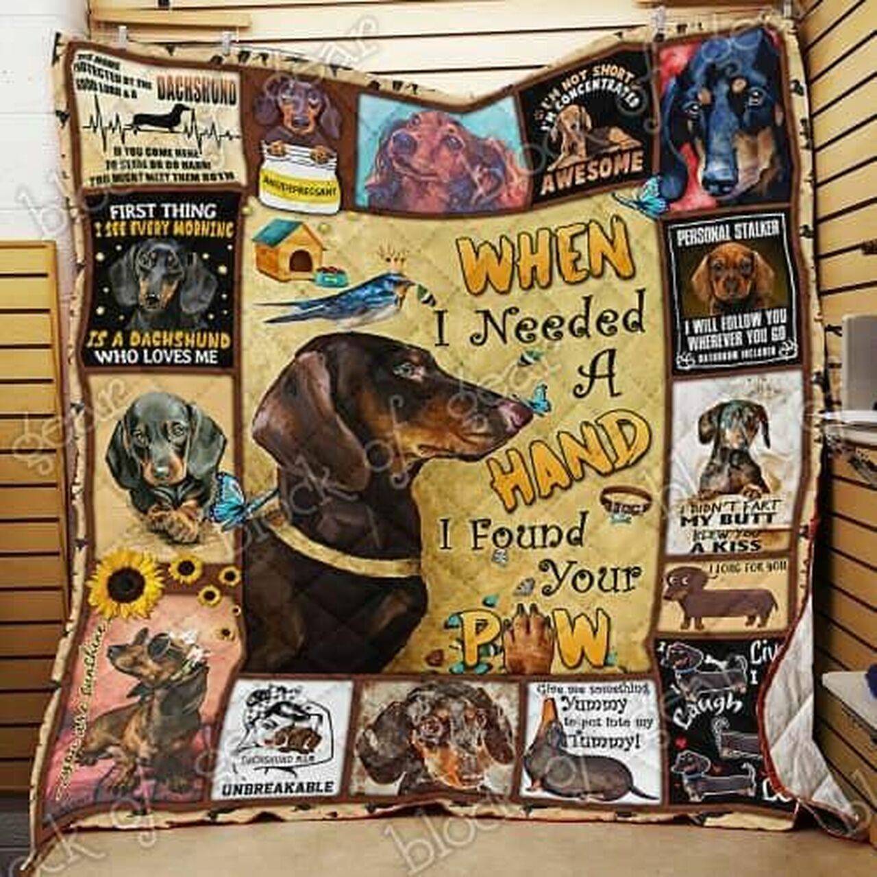 Dachshund Cl18100189Mdq Quilt Blanket and Home Decor