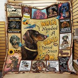 Dachshund Cl18100189Mdq Quilt Blanket and Home Decor