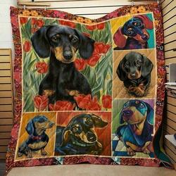 Dachshund Cla0810106Q Quilt Blanket and Home Decor