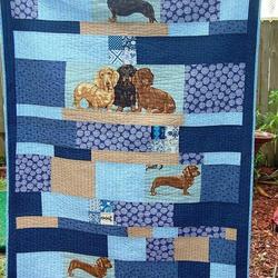 Dachshund Clm020759 Quilt Blanket and Home Decor