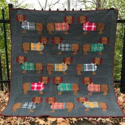Dachshund Clp240622 Quilt Blanket and Home Decor