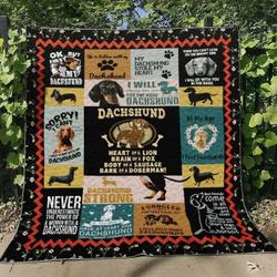 Dachshund D010746 Quilt Blanket and Home Decor