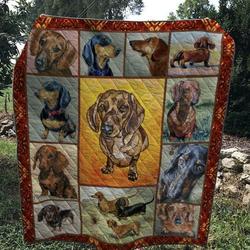 Dachshund Dog 1103 33 Quilt Blanket  Quilt and Home Decor