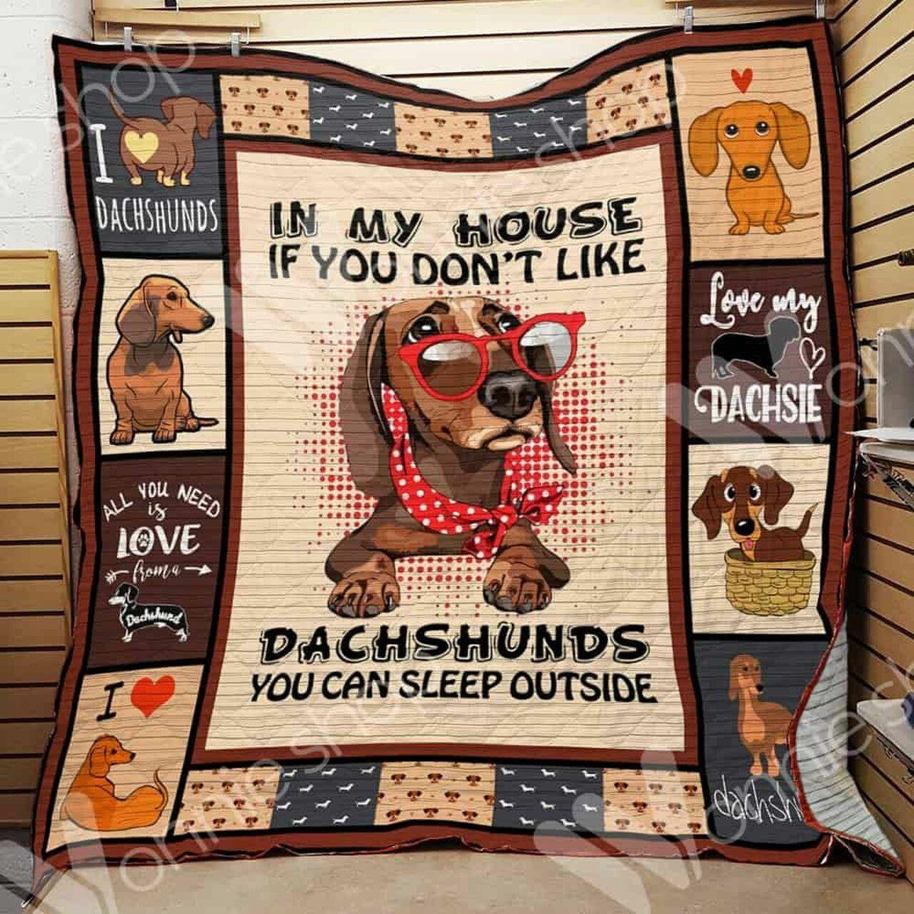 Dachshund Dog Cl15100126Mdq Quilt Blanket and Home Decor