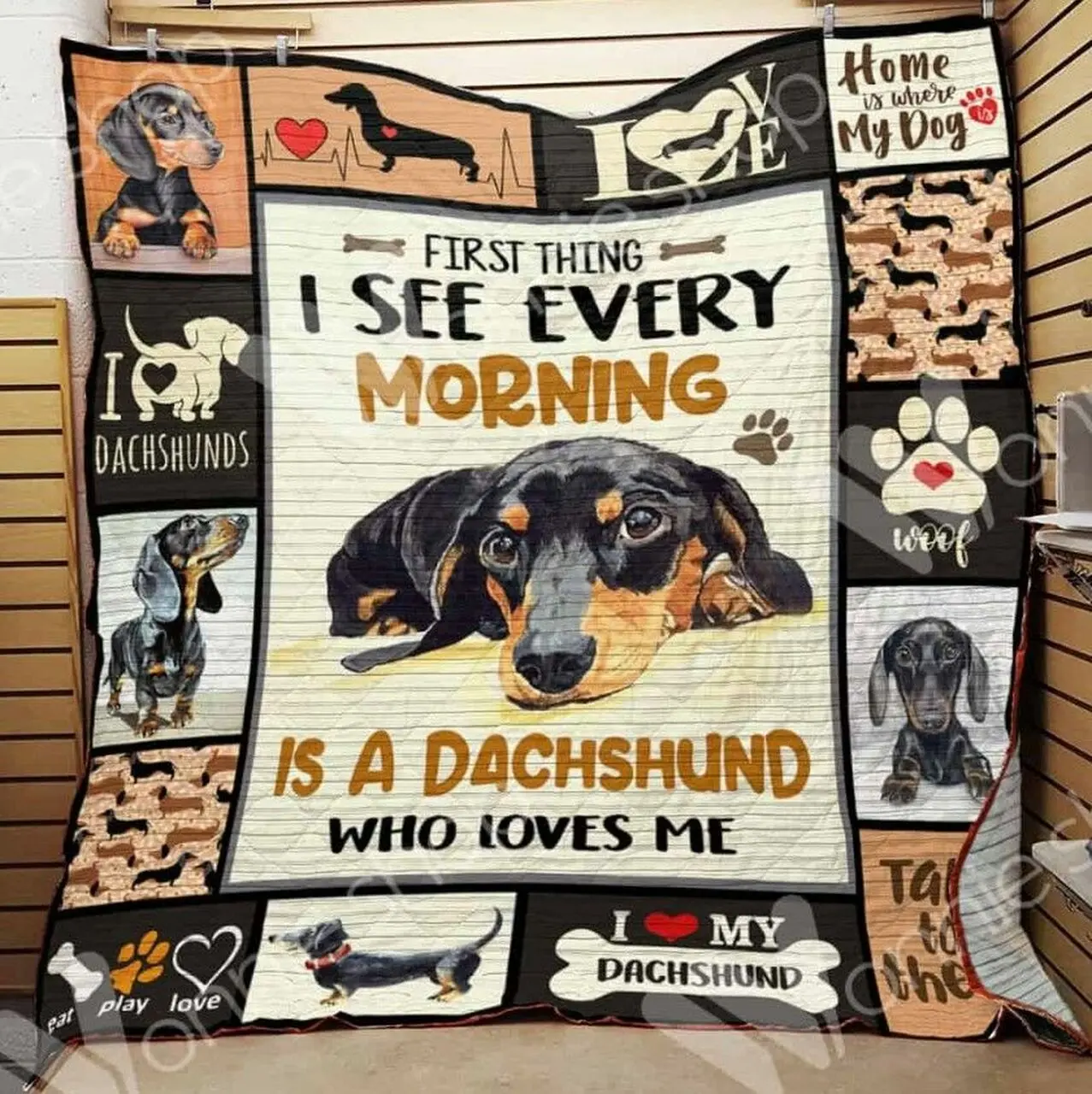 Dachshund Dog Clt1211005H Quilt Blanket and Home Decor
