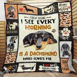 Dachshund Dog Clt1211005H Quilt Blanket and Home Decor