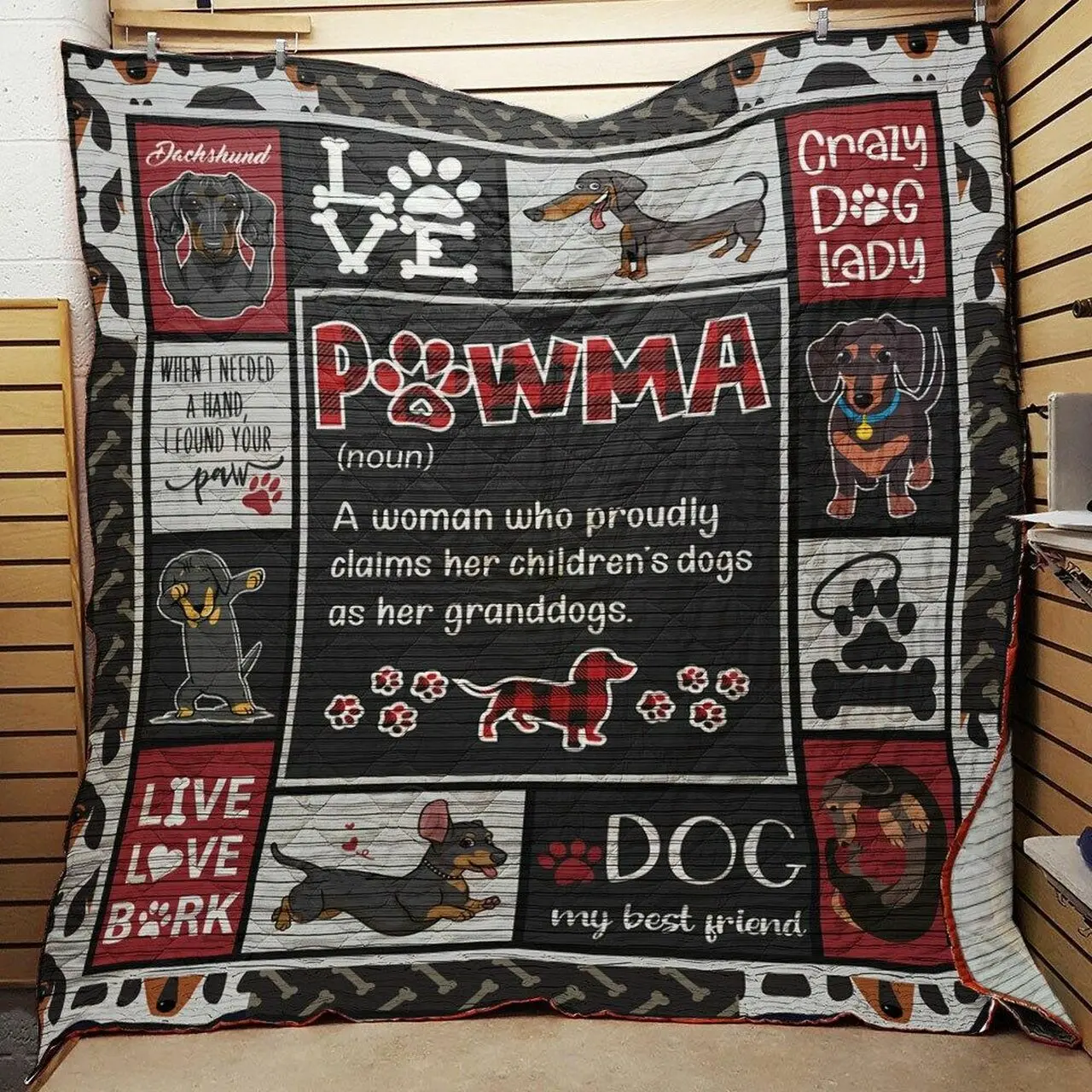 Dachshund Dog Grandma Jfj Quilt Srl and Home Decor