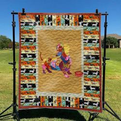 Dachshund Dog Hur Quilt Cysirg and Home Decor