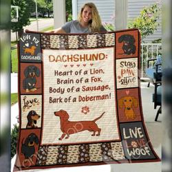 Dachshund Dog O Quilt Qx and Home Decor