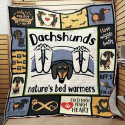 Dachshund Dog Quilt Blanket ABC07111687 and Home Decor