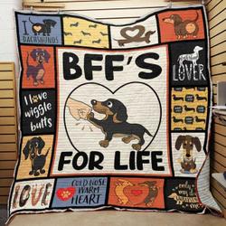 Dachshund Dog Quilt Blanket ABC07111771 and Home Decor