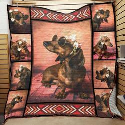 Dachshund Dog Quilt Blanket ABC07112480 and Home Decor