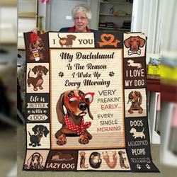 Dachshund Dog Quilt Blanket ABC07112492 and Home Decor