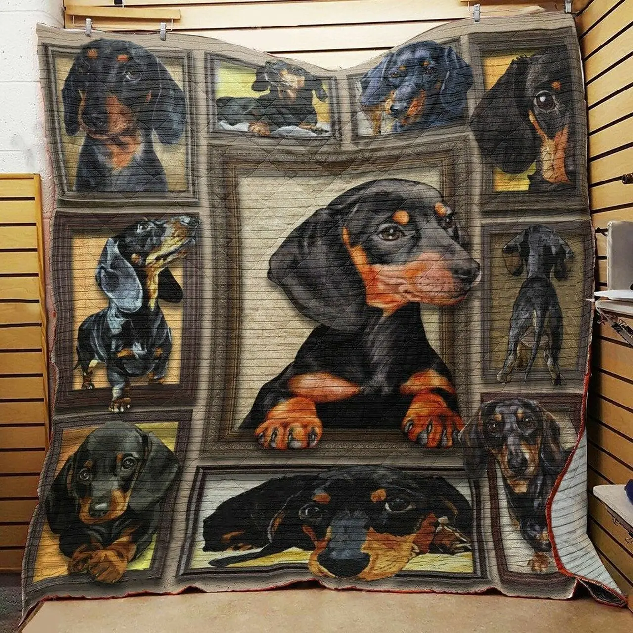 Dachshund Dog Quilt Blanket ABC07113707 and Home Decor