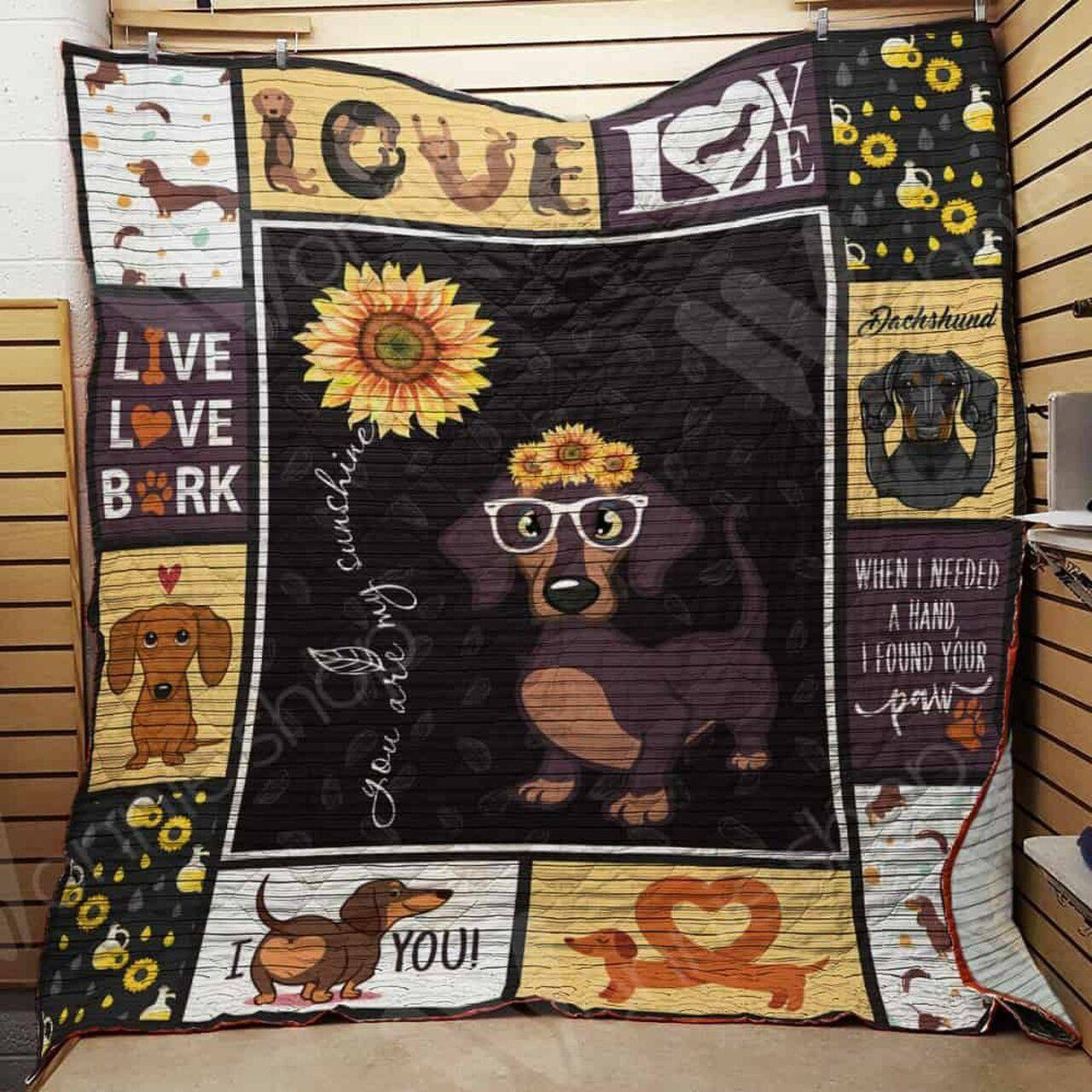 Dachshund Dog Quilt Blanket Dhc1002629Td and Home Decor