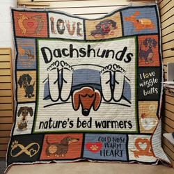 Dachshund Dog Quilt Bt04_1008  Quilt and Home Decor