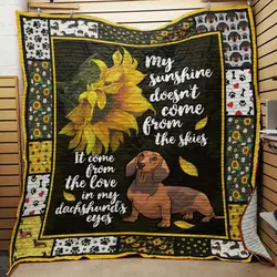 Dachshund Dog Quilt Bt21_1408  Quilt and Home Decor