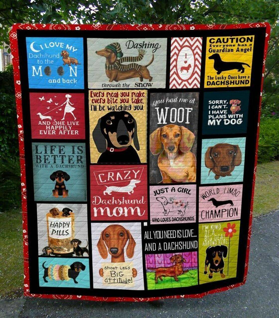 Dachshund Dtc2410155 Quilt Blanket and Home Decor