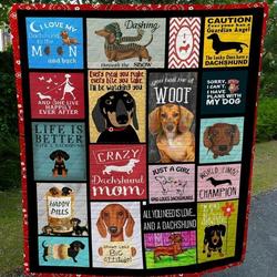 Dachshund Dtc2410155 Quilt Blanket and Home Decor