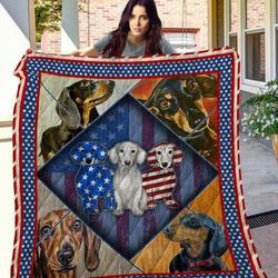 Dachshund Dtc2410162 Quilt Blanket and Home Decor