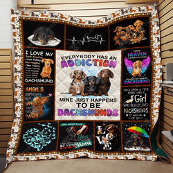 Dachshund G Quilt Rn and Home Decor