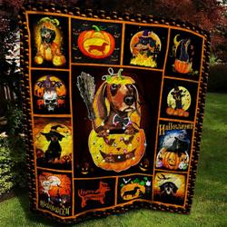 Dachshund Halloween Quilt Blanket BBB040857MH and Home Decor