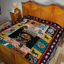 Dachshund Heart Of A Lion Quilt Taao Bubl and Home Decor