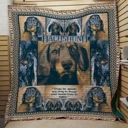 Dachshund High Hopes Bl Quilt Blanket Dhc0201201187Td and Home Decor