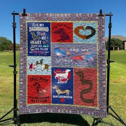 Dachshund Hur Quilt Bevrjq and Home Decor