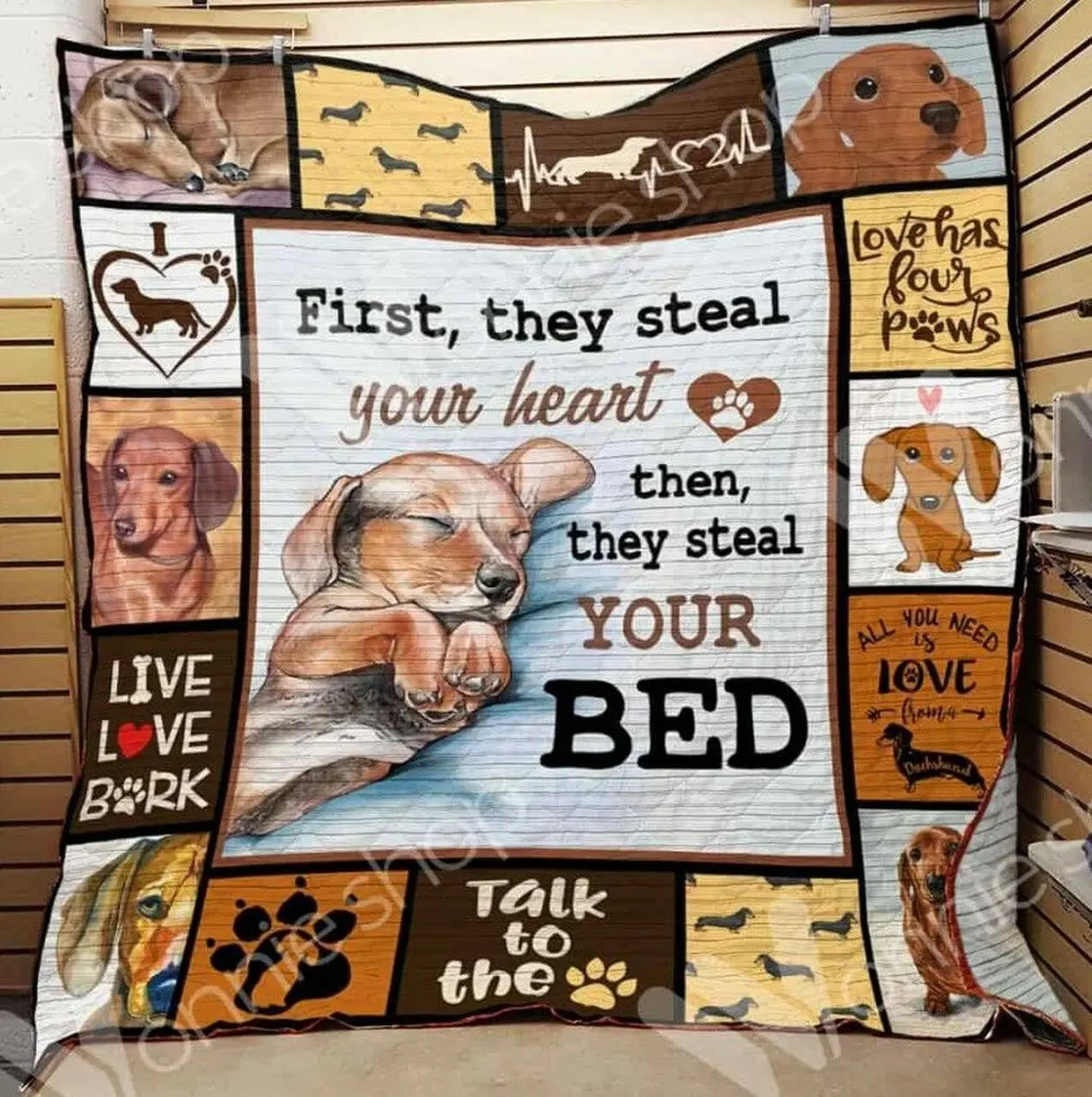 Dachshund Hur Quilt Bevrro and Home Decor