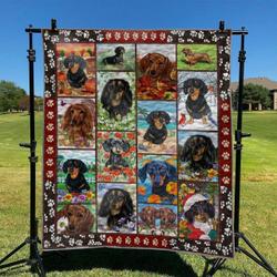 Dachshund Hur Quilt hw and Home Decor