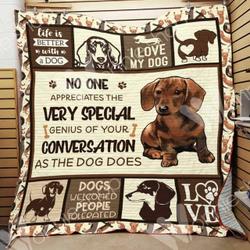 Dachshund Hur Quilt ya and Home Decor