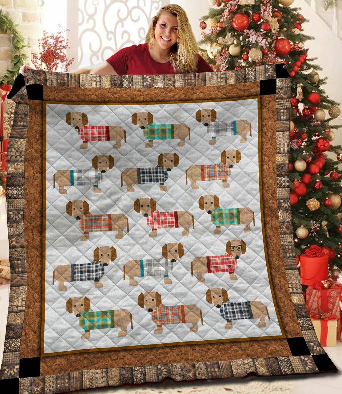 Dachshund Jfj Quilt Sks and Home Decor