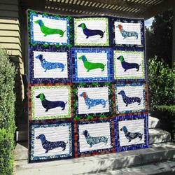 Dachshund Na060702B Tbg Quilt Blanket and Home Decor