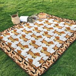 Dachshund Ng160708B Tbg Quilt Blanket and Home Decor